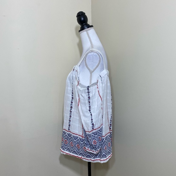 SONOMA || Woman’s Printed Cold-Shoulder Top size Xl - Picture 4 of 8